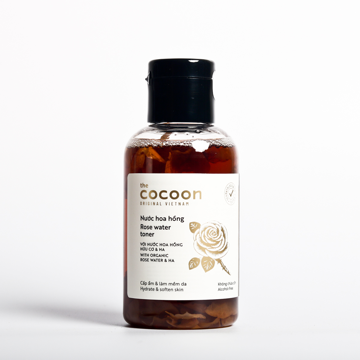 Combo Toner nước hoa hồng Cocoon 140ml + Son dưỡng môi dầu dừa Bến Tre Cocoon 5g