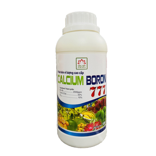 Phân bón vi lượng cao cấp Calcium Boron 777 Đậu trái và chống Rụng Trái Non