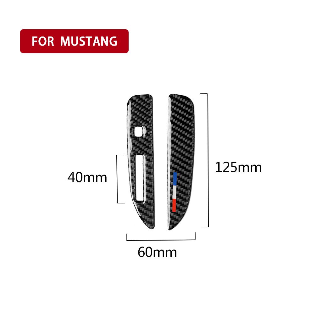 Carbon Fiber Gear Lever Frame Decorative Sticker for 2015 2017