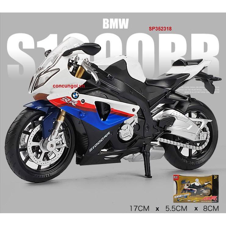 Đồ chơi xe mô hình pin Mô Tô_BMW S1000, trớn, âm thanh, 88001 - SP352318