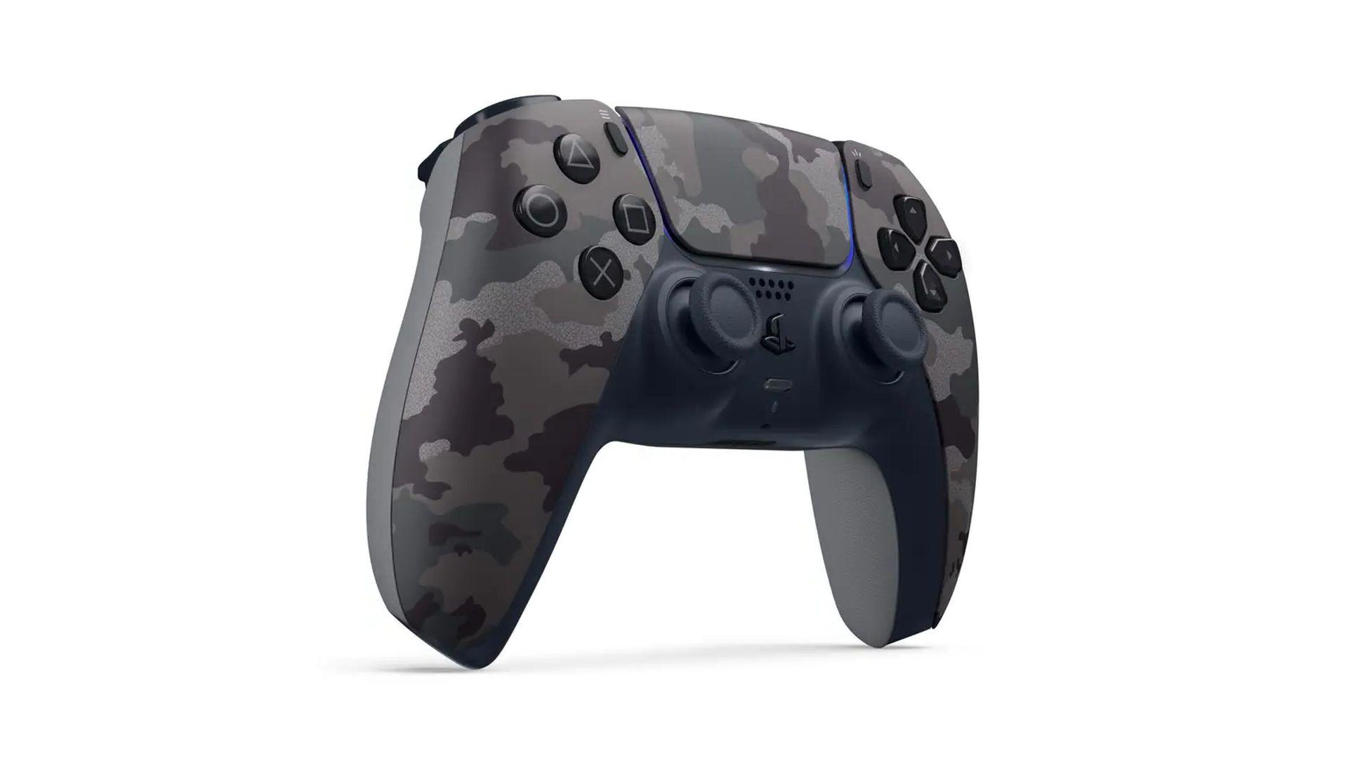 Tay Cầm Không Dây DualSense 5 Grey Camo -Hàng chính hãng