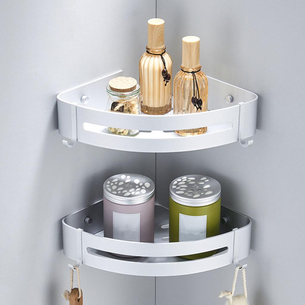 Bathroom Shelf Shower Wall Mounted Corner Basket Shampoo Storage