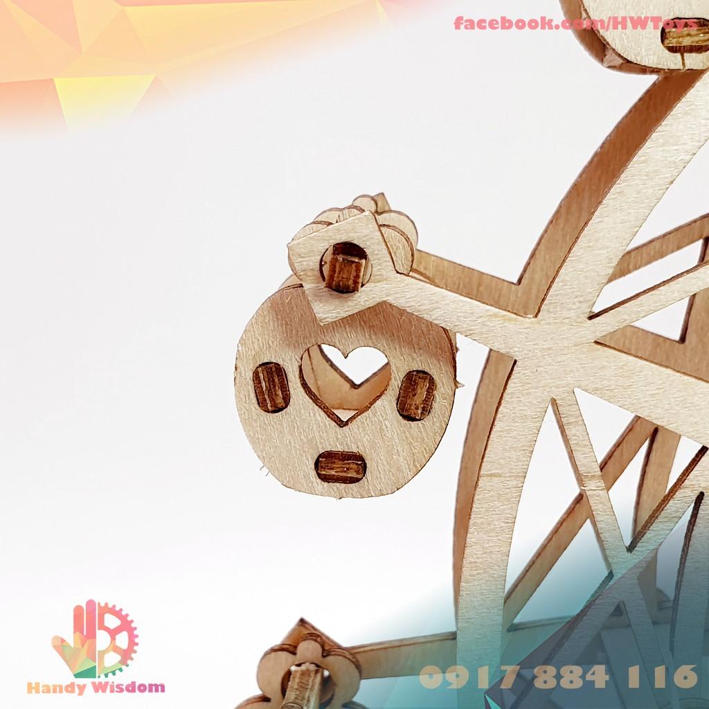 Mô hình lắp ghép gỗ Rolife - Đu quay - Robotime Ferris Wheel TG401