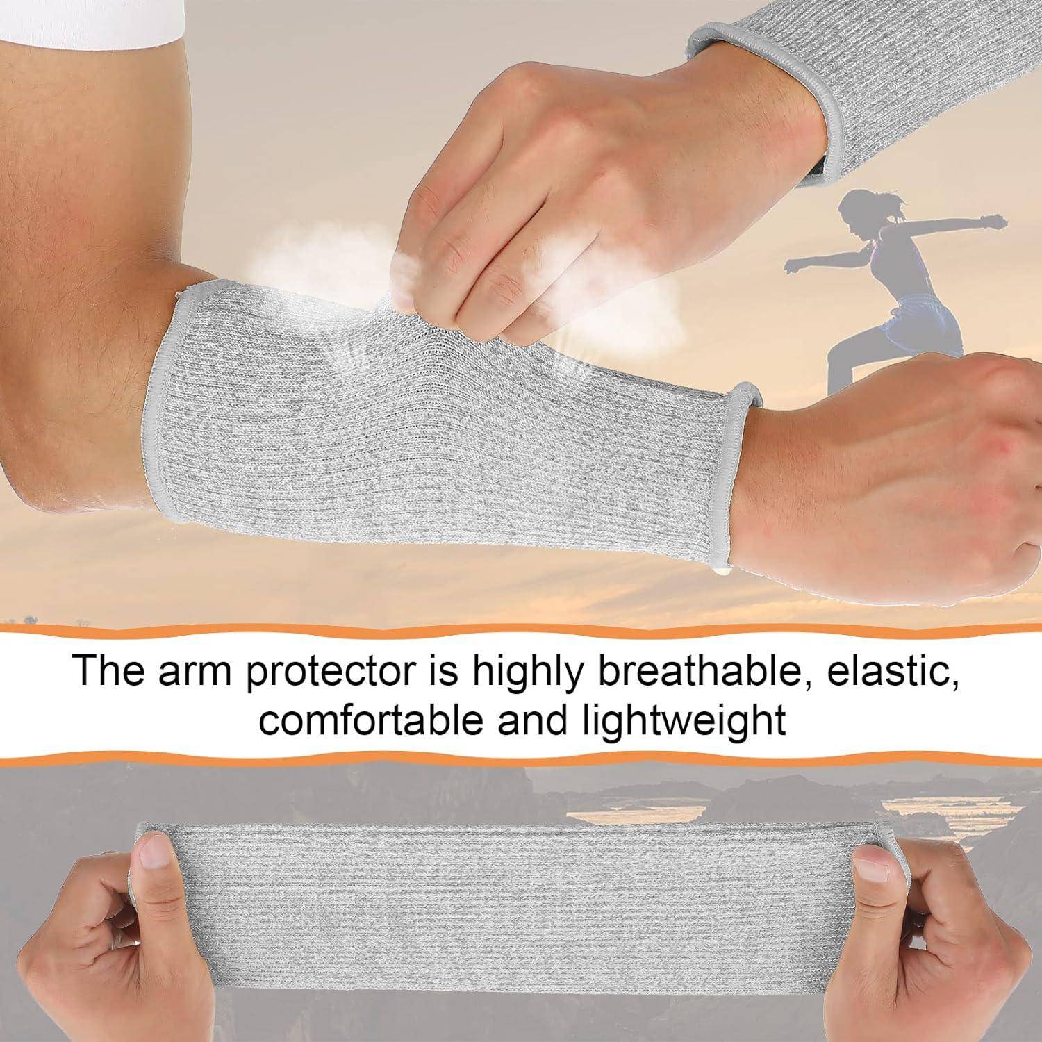 4 cặp bảo vệ cánh tay cho da mỏng và bầm tím Băng bảo vệ cánh tay chịu nhiệt cắt và bỏng Bảo vệ cẳng tay cho nữ nấu ăn làm vườn