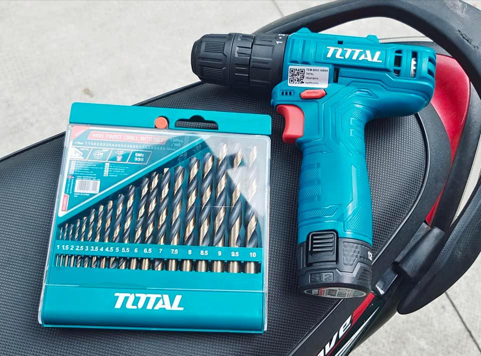 MÁY KHOAN DÙNG PIN 12V TOTAL TDLI12415 - HÀNG CHÍNH HÃNG