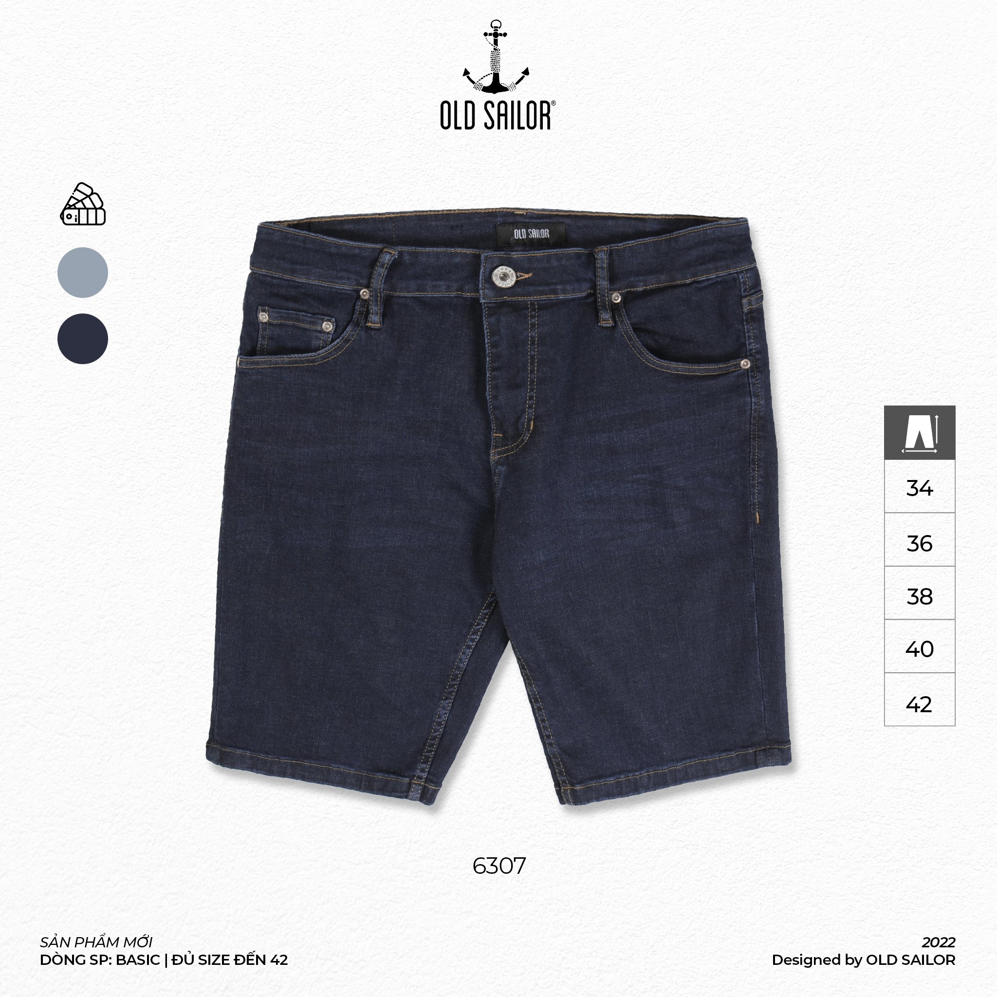 Quần lửng nam Old Sailor - OSL SHORT - 6305, 6307 - Big size upto 42