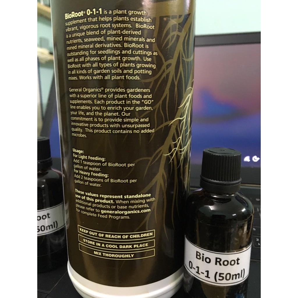 Chế phẩm hữu cơ kích rễ cực mạnh Bio Root 0-1-1 chai 50 ml