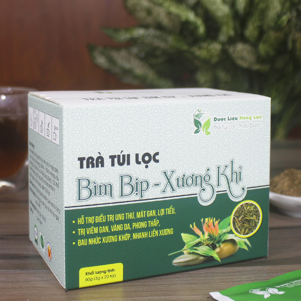 Trà Túi Lọc Bìm Bịp - Xương Khỉ 60g (20gói x 3g) Dược Liệu Hồng Lan