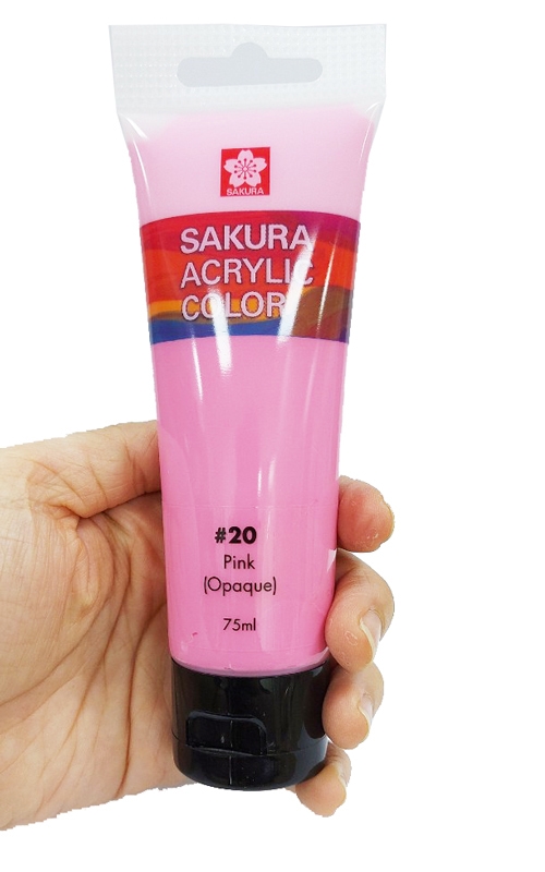 Màu Vẽ Acrylic Sakura 75ml XAC75#20 - Màu Hồng