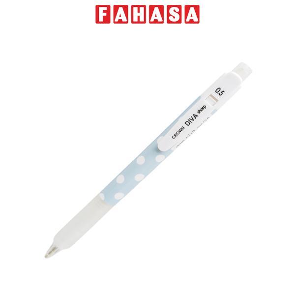 Bút Chì Bấm Diva 0.5mm - Crown - Màu Xanh
