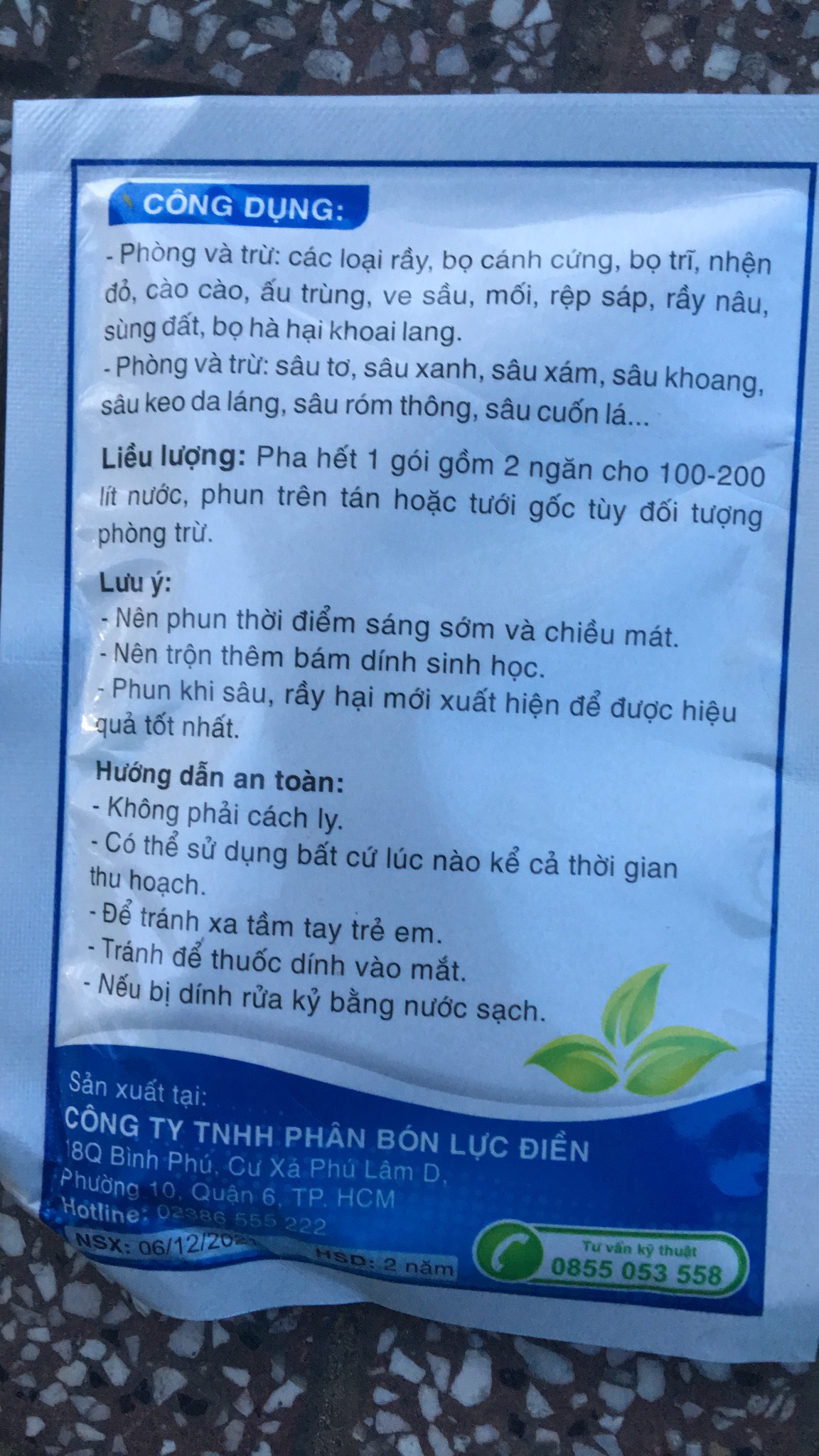 Chế phẩm sinh học BIO B diệt sâu gói 30Gr