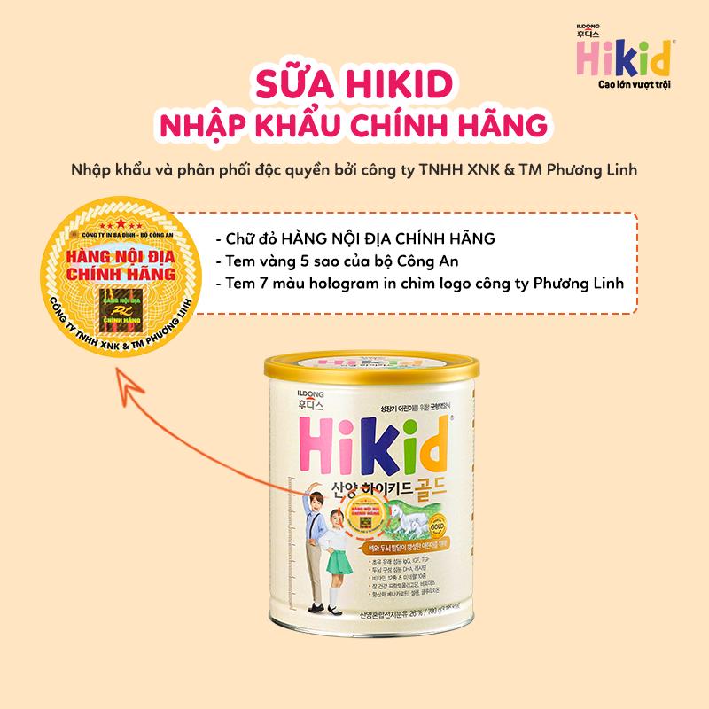 Sữa Dê Hikid 700g (1-9 tuổi) - Nhập khẩu Hàn Quốc