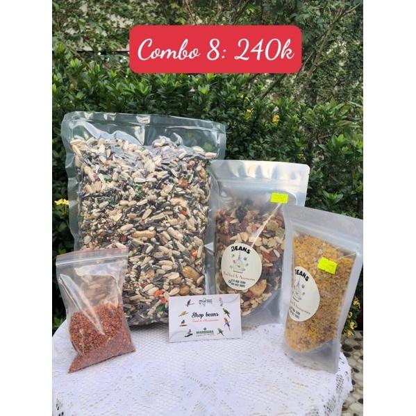 Combo thức ăn cho vẹt giá siêu lợi