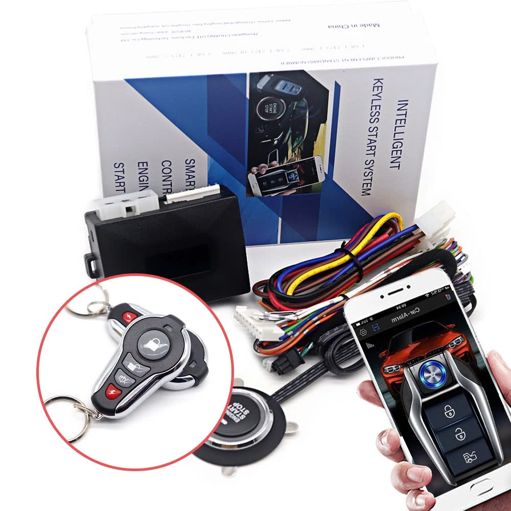 Bộ Đề Nổ Ô Tô Từ Xa Start Stop Bản V2 – Mẫu Mới Cao Cấp, Thông Minh, Lắp Được Cho Mọi Xe