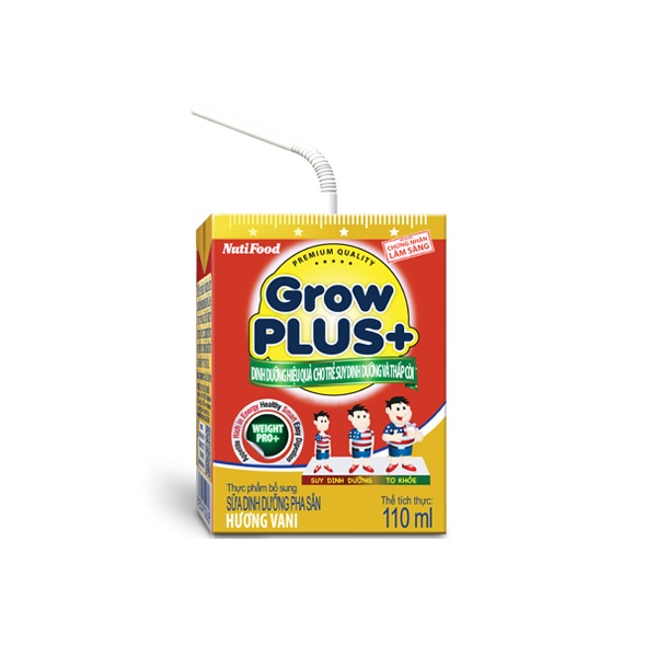 4 Thùng Sữa Bột Pha Sẵn GrowPLUS+ Đỏ 110ml Suy Dinh Dưỡng