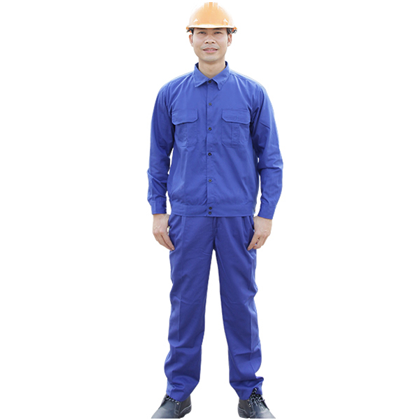 Bộ quần áo bảo hộ màu xanh công nhân