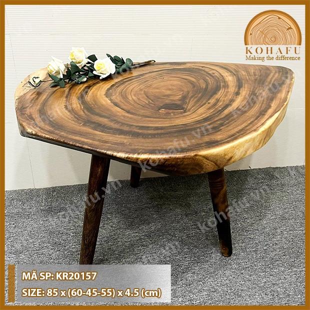 MẶT BÀN CAFE GỖ ME TÂY KIỂU DÁNG ĐỘC LẠ VÀ SANG TRỌNG KR20155-56-57