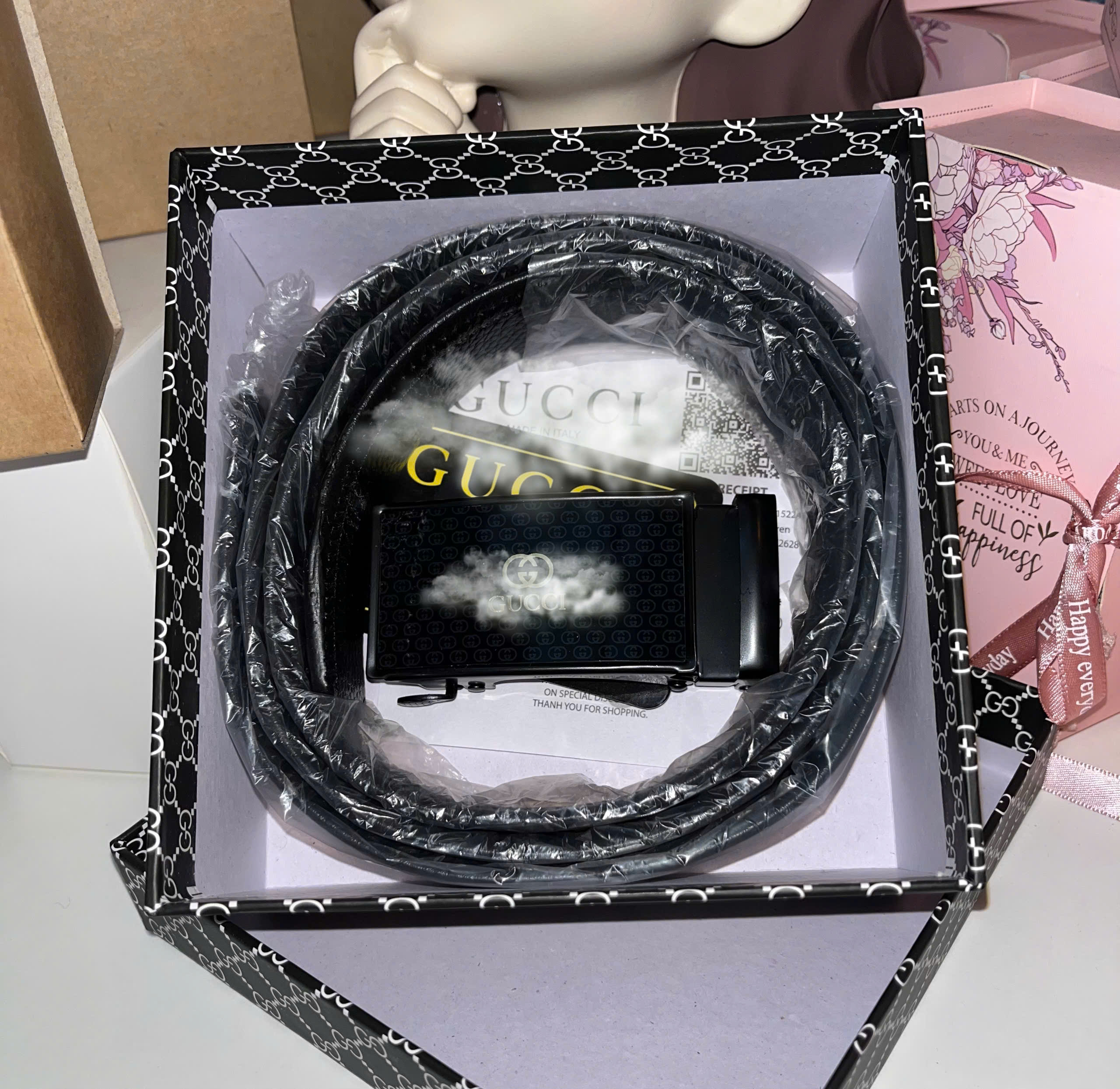 Phụ Kiện Thắt Lưng Nam Cao Cấp Khóa Thông Minh Chính Hãng FULL BOX