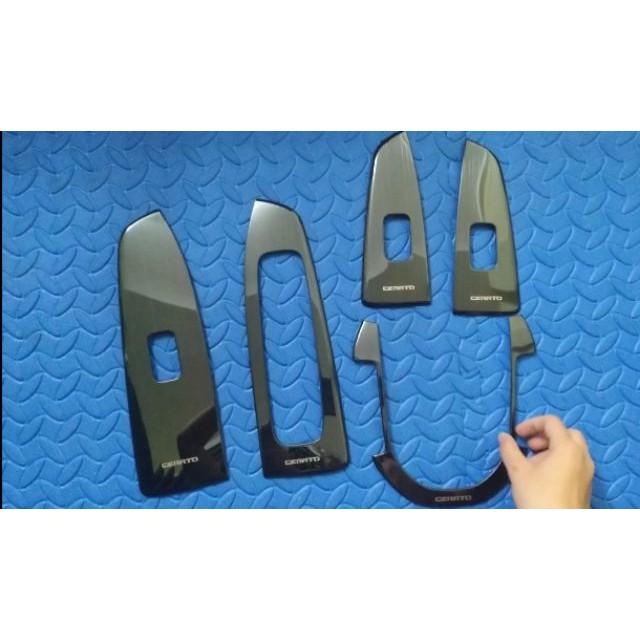 Ốp Trang Trí Nội Thất Xe Cerato 2019 2020 - 5 chi tiết Mẫu Titan Phay Xước