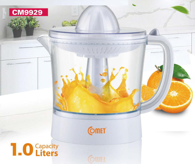 Máy vắt cam Comet CM9929 – Dung tích 1L, công suất 40W, xoay 2 chiều – Vắt cam nhanh, không kẹt hạt – Hàng chính hãng - Bảo hành 12 tháng