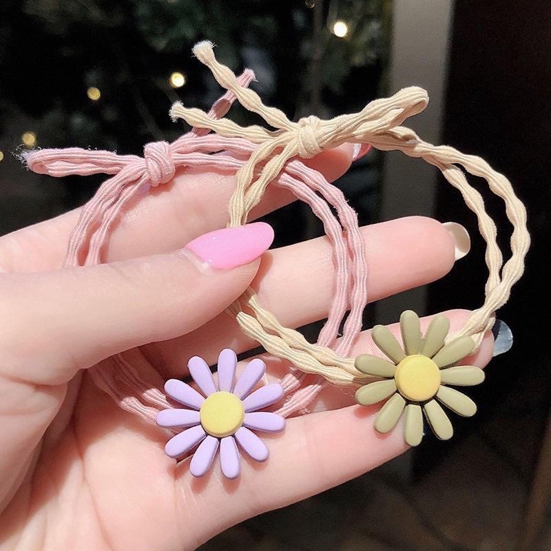 Dây Cột Tóc Hoa Cúc Thời Trang Xinh Xắn Nhiều Màu