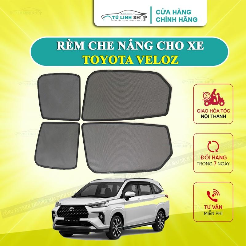 Rèm che nắng nam châm cho Toyota Veloz, bộ 4 tấm cho 4 cửa, hàng loại 1 cao cấp nhất, vừa khít kính