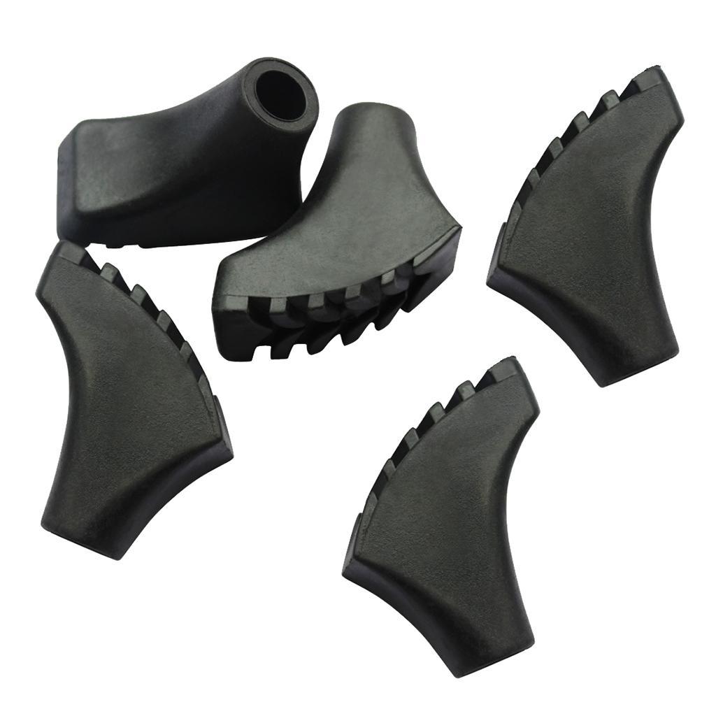 5pcs Trekking Pole Tips Walking Stick Cover Protector Climbing Gear