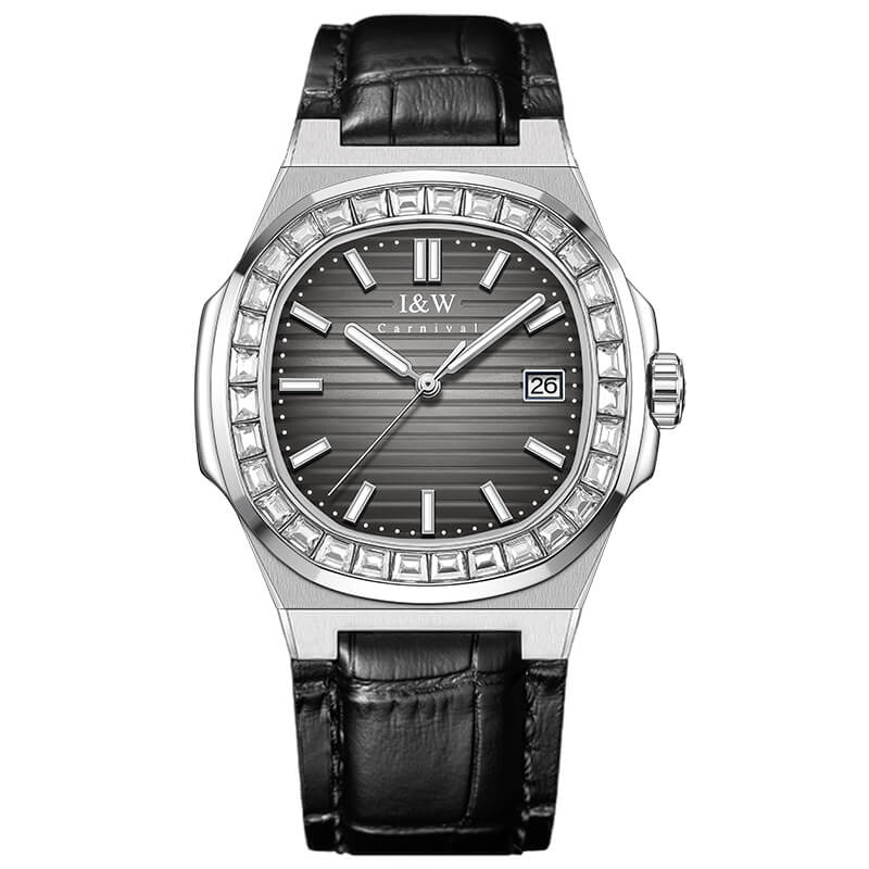 Đồng hồ nam chính hãng I&W Carnival 721G2-D3 kính sapphire,chống xước,chống nước 50m,Bh 24 tháng,máy cơ (automatic)