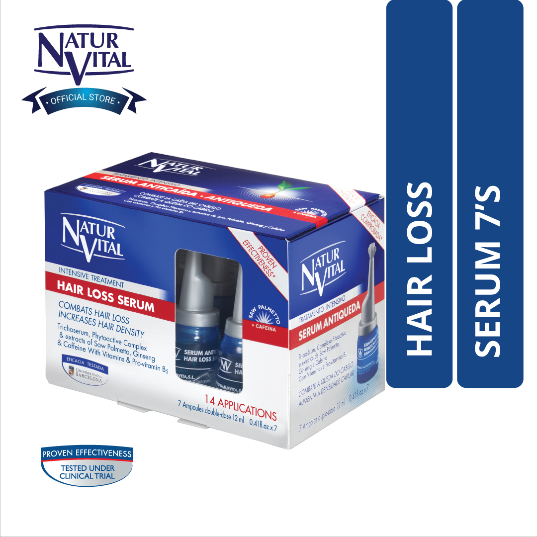 Serum Dưỡng NaturVital Hair Loss Chăm Sóc Chuyên Sâu Hỗ Trợ Giảm Rụng, Nuôi Dưỡng Da Đầu, Giúp Săn Chắc & Làm Dày Tóc