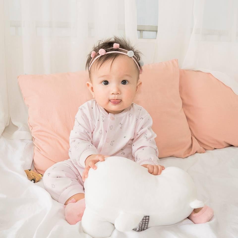 Bộ sơ sinh Miomio dài tay cài giữa 100% cotton mỏng mát