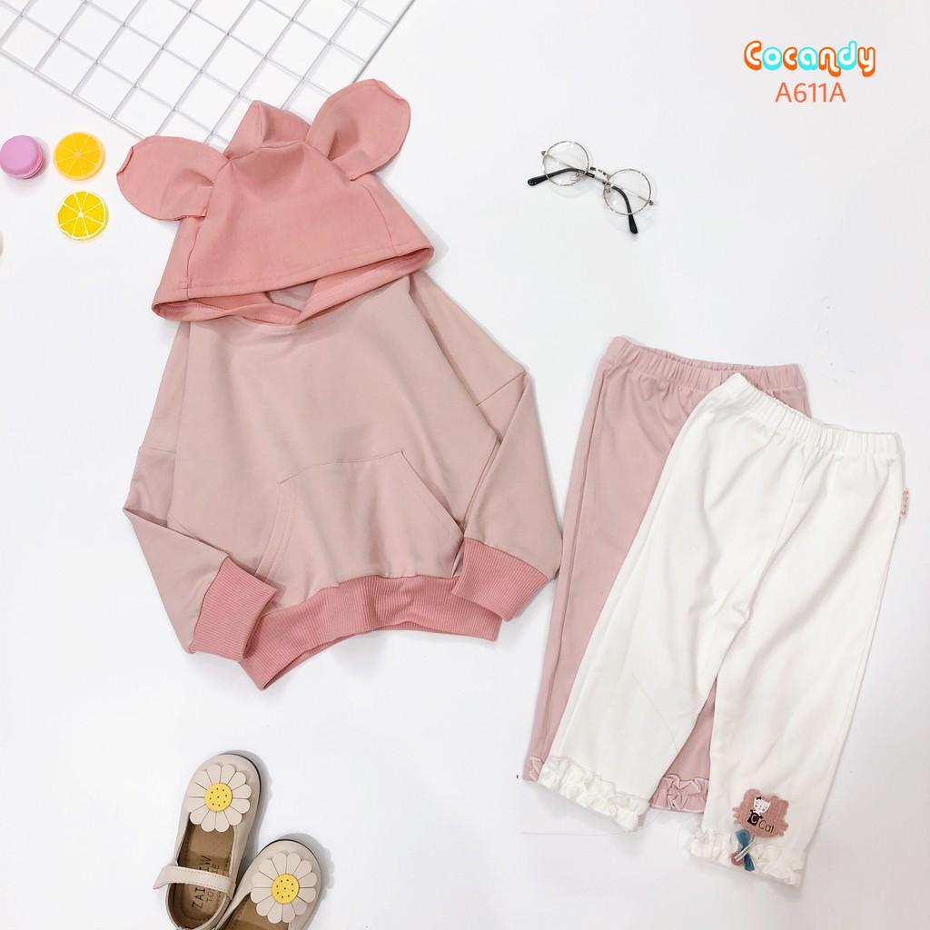 Áo hoodie , quần legging dễ thương cho bé