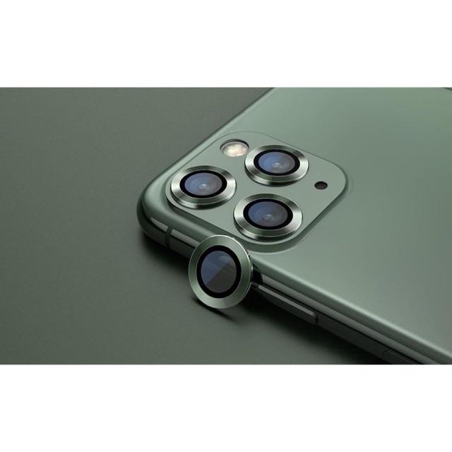 Viền bảo vệ camera viền thép, mặt kính cường lực cho iphone 12/11/Pro/Pro Max