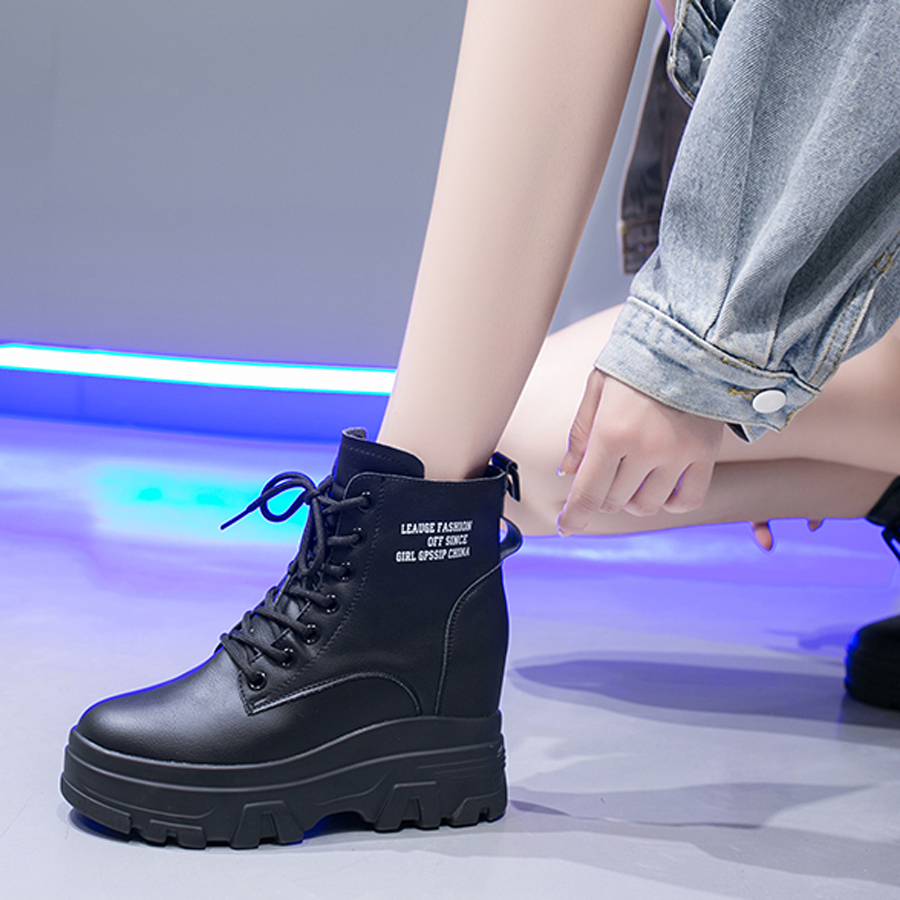 Giày Boot MT kéo khóa 8CM PB396