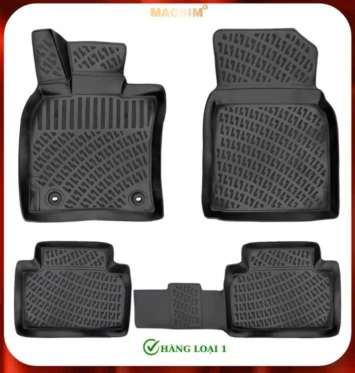 Thảm lót sàn ô tô nhựa TPU silicon Bmw 5 Class seventh generation G30/G31/G38 2017+ nhãn hiệu Macsim Nhãn hiệu Macsim