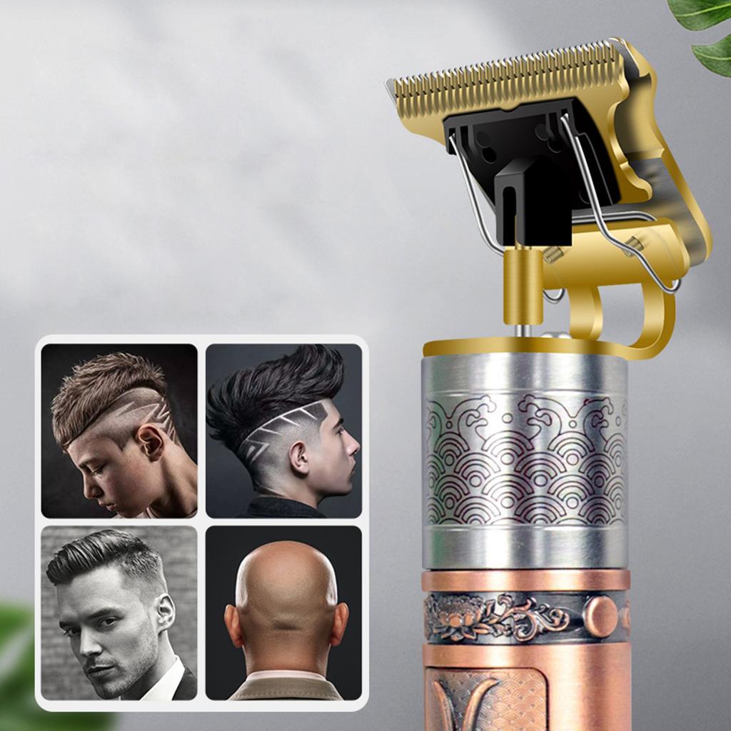 Electric Trimmer Boys Men's Hair Cutting Clipper USB Charging Gown Kit