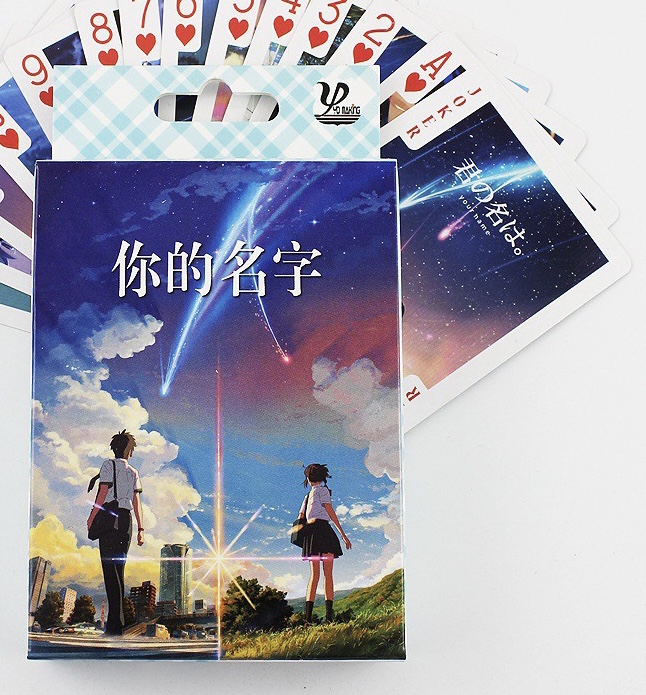 Bộ bài Tây anime your name 54 ảnh khác nhau