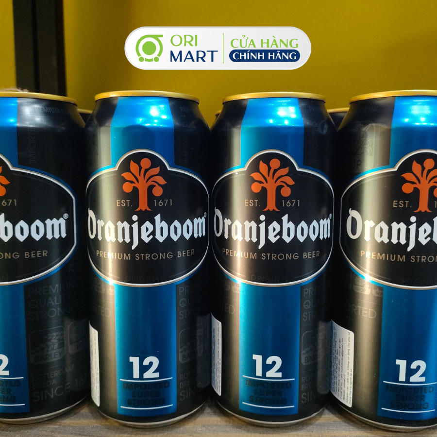 Bia Lon Oranjeboom Premium Super Strong Beer 12% Nhập Khẩu Từ Châu Âu Hương Đậm Đà Ngon Khó Tả ORIMART 500ml
