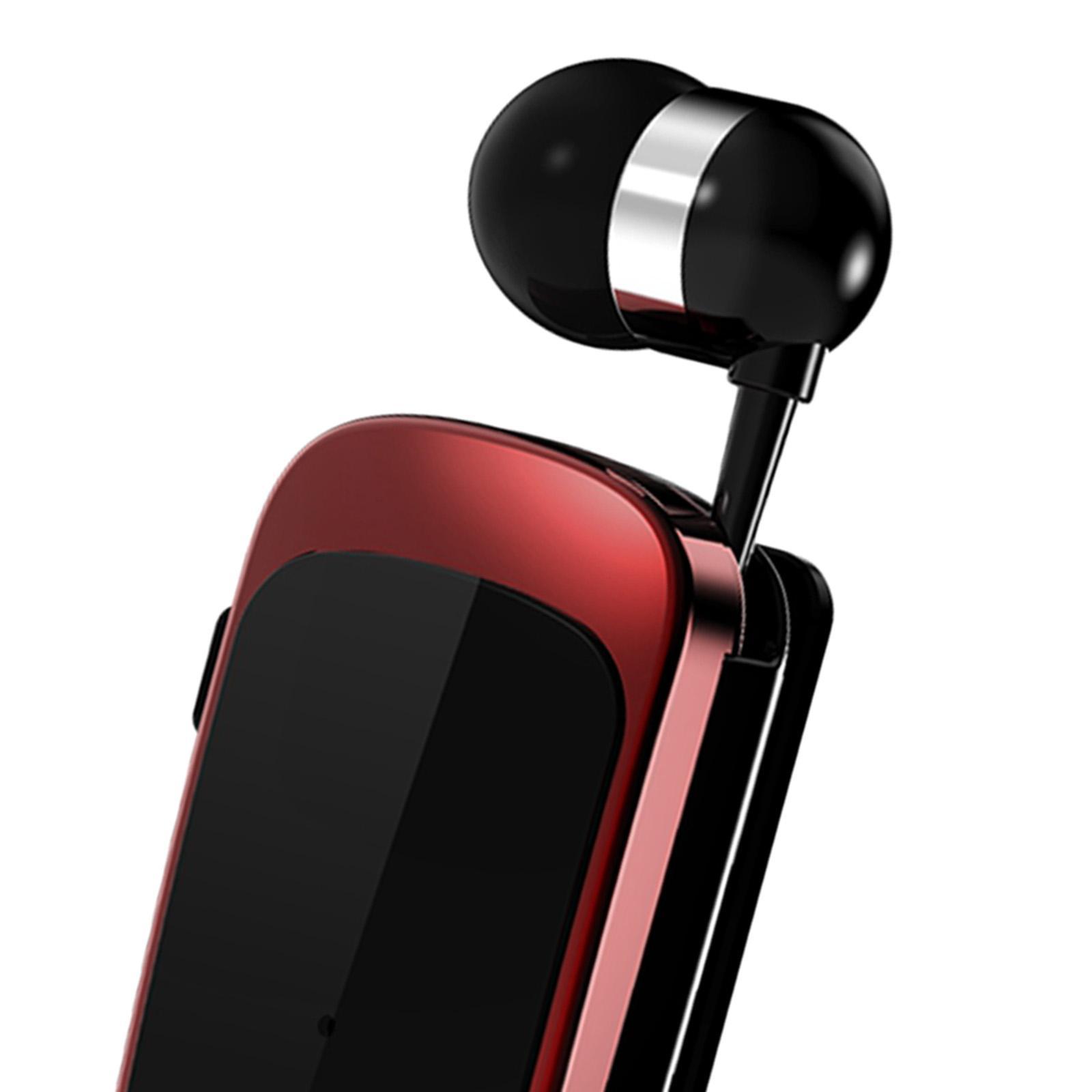 2X  K52 Retractable Wireless Bluetooth Headset Business Earphone Clip