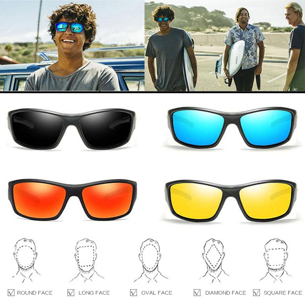 Kính Mát Phân Cực Nam Designer HD Lái Xe Kính Chống Nắng Thời Trang Nam Câu Cá Kính Mắt UV400 Gafas De Sol Color: blue