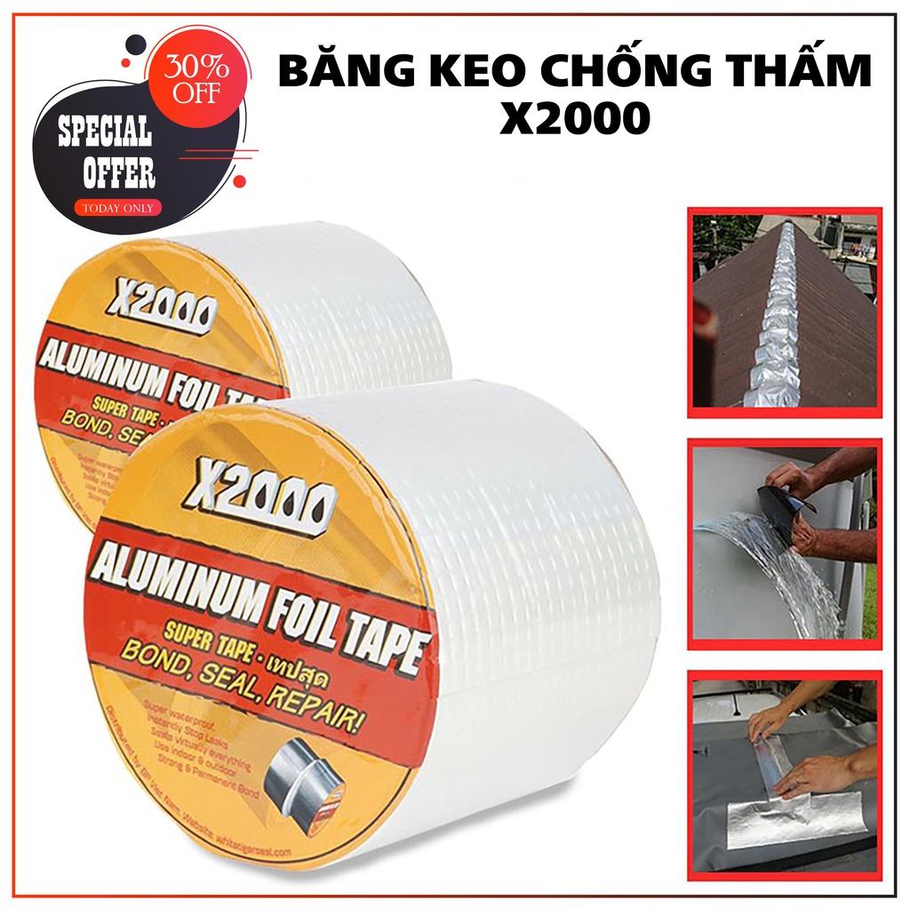 Băng keo chống thấm x2000 băng keo siêu dính Nhật Bản chống thấm dột kích thước (10cmx5m)