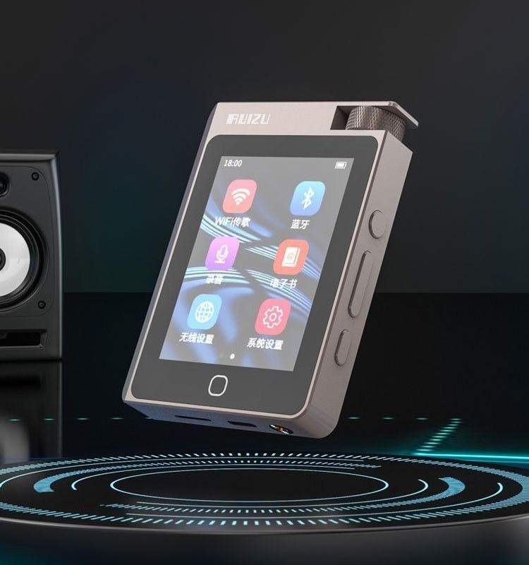 Máy Nghe Nhạc MP3 Màn Hình 2.8 Inch Sử Dụng Chip DSD256 Giải Mã Hifi Lossless Bluetooth 5.2 Ruizu A55 Bộ Nhớ Trong 16GB - Hàng Nhập Khẩu