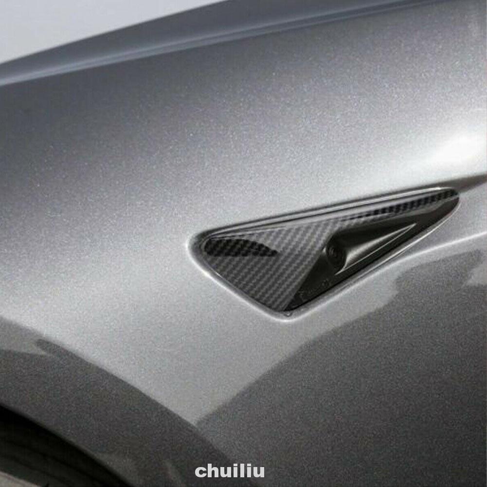 2 Vỏ Bọc Sợi Carbon Bảo Vệ Máy Ảnh Cho Tesla Model 3