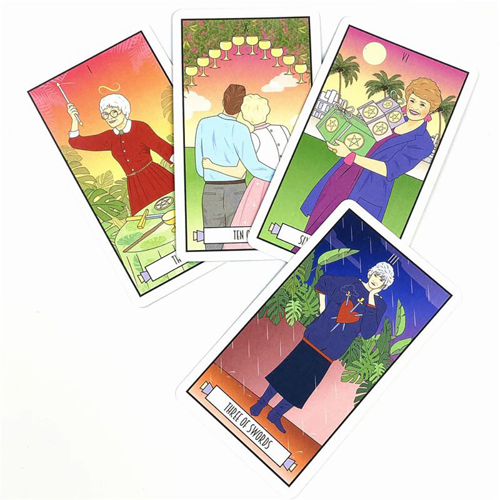 Bài Tarot The Golden Girls Tarot 78 Lá Bài Tặng Đá Thanh Tẩy