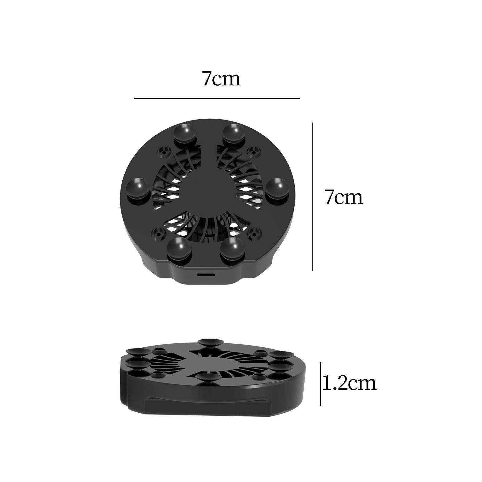 Mini Phone   Holder, Foldable Suction Cup Cooling Fan for Gaming Watch Videos Lives Live