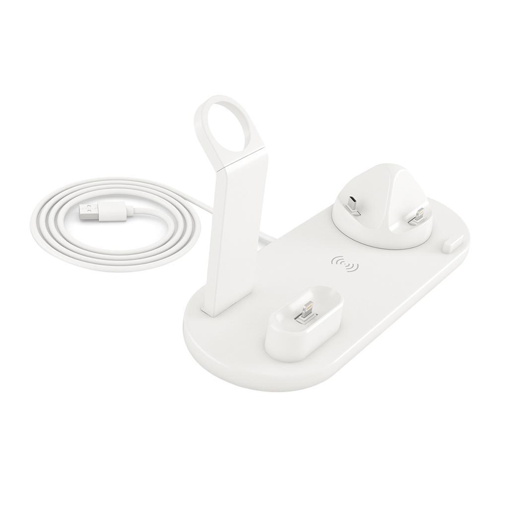 Wireless Mobile Phone Watch Earphone Fast Charging Station Base