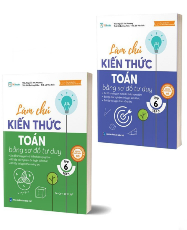 Combo Làm chủ kiến thức toán bằng sơ đồ tư duy lớp 6 - Bản Quyền