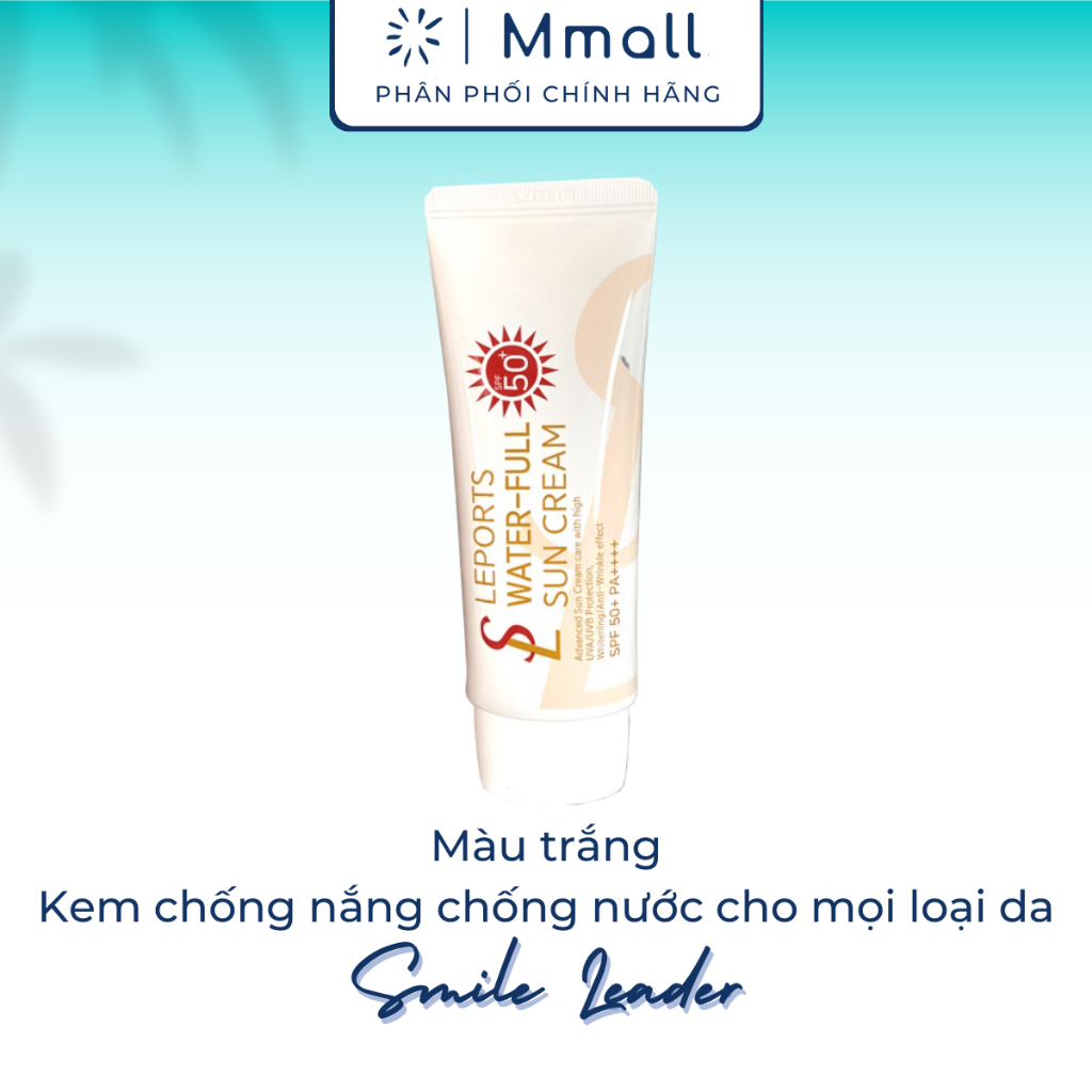 Kem chống nắng nâng tone Smile Leader Sun Cream SPF50+ cho da dầu mụn và da khô 60ml