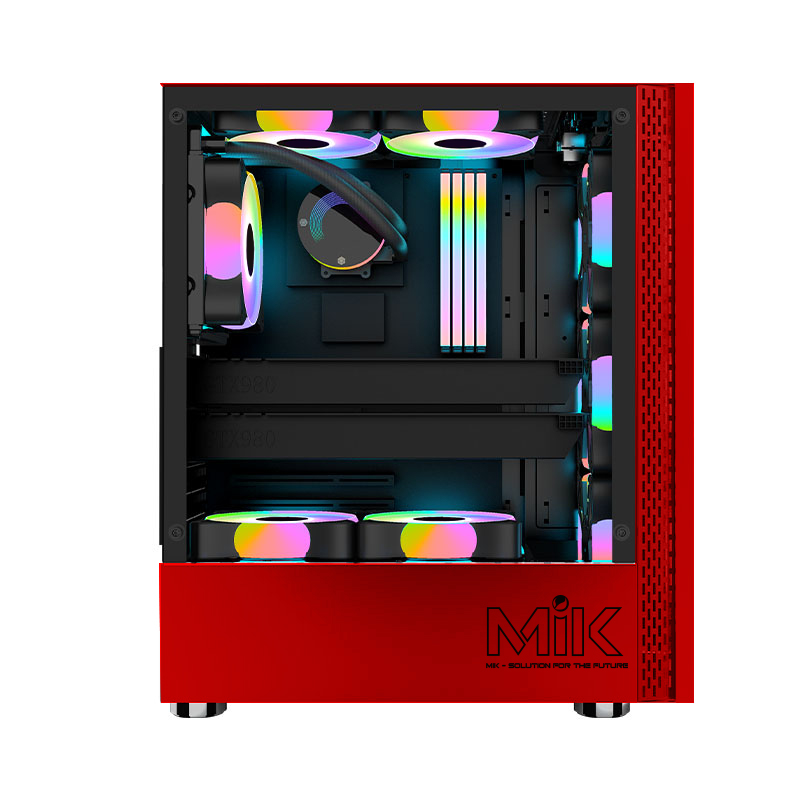 Case máy tính Desktop MIK DT03 RED LUFFY - Hàng Chính Hãng