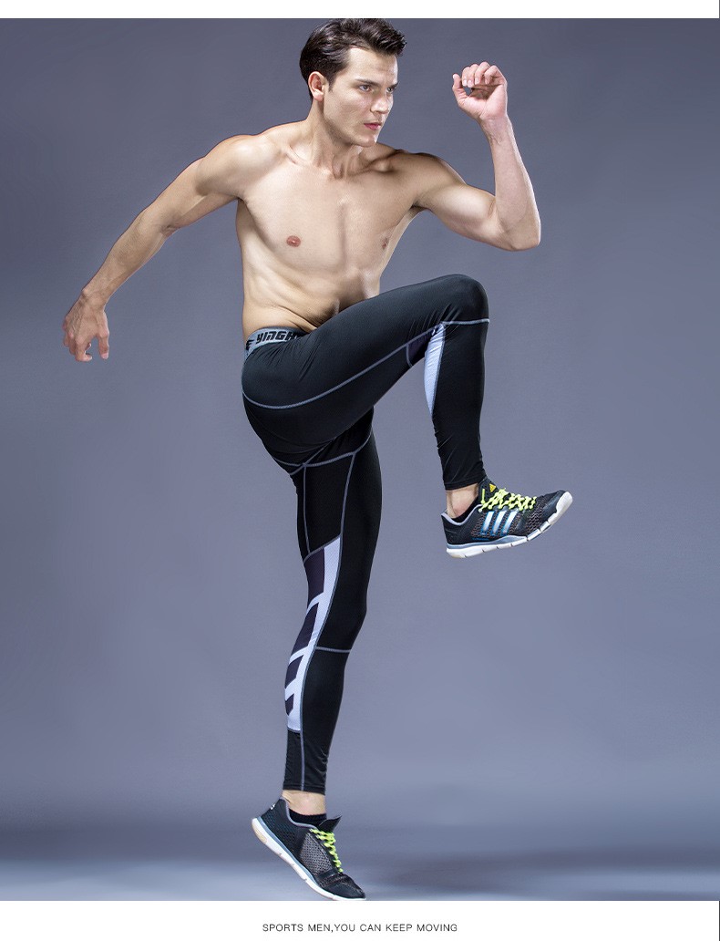 Quần Legging Nam Tập Gym Thể Thao, Quần Giữ Nhiệt Nam, Quần Legging Pro Combat - Thích hợp tập gym, đá bóng, chạy bộ, bóng rổ hoặc giữ ấm cơ thể - Quần Legging thun lạnh cao cấp (SP003)