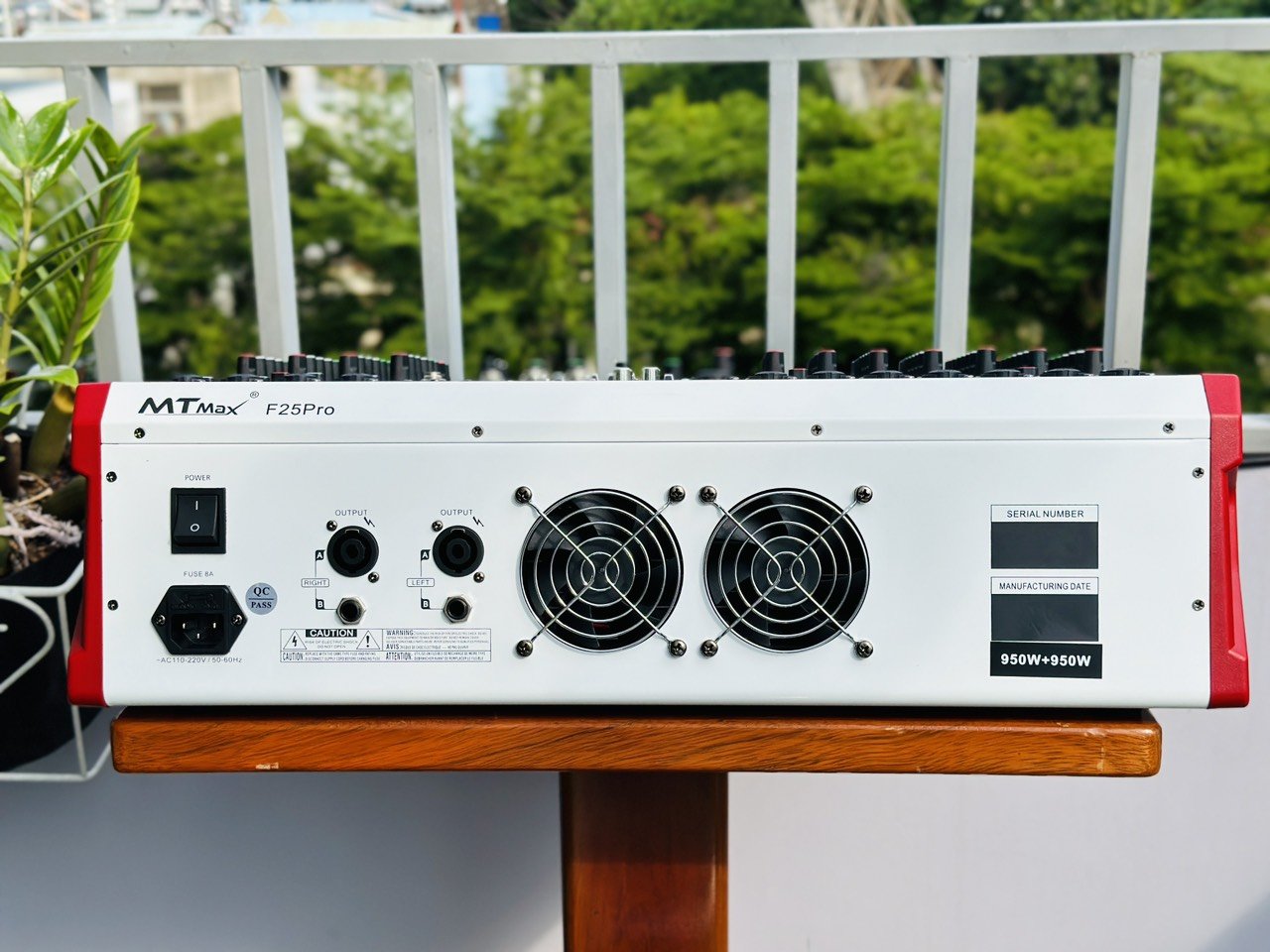 Mixer Cao Cấp Liên Công Suất MTMAX F25Pro 12 Đường Line Công Suất 950W + 950W 7 Band Equalizer Mượt Mà 99 Hiệu Ứng Chuyên Nghiệp DSP Bluetooth 5.0 Nguồn Điện Phantom + 48V Chất Lượng Cao  . Hàng chính hãng